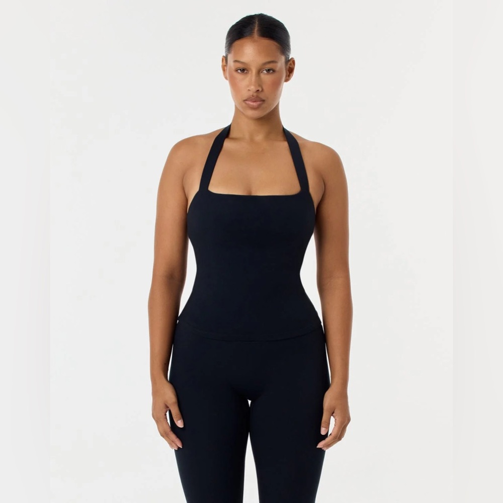 CSB Serenity Halle Halter Tank Black Size Small BNWT